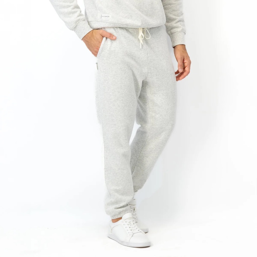 NWT Rhoback Men’s Ready Sweatpants - Size Large, Heather-Ivory